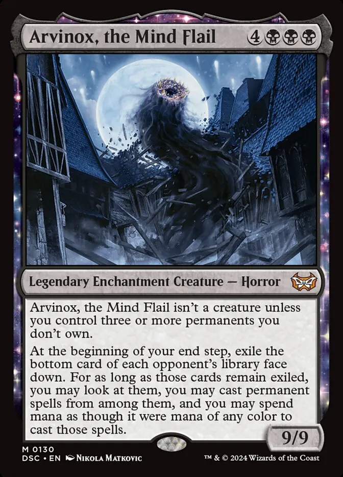 2024 Duskmourn: House of Horror Commander Arvinox, the Mind Flail #130 mythic card image