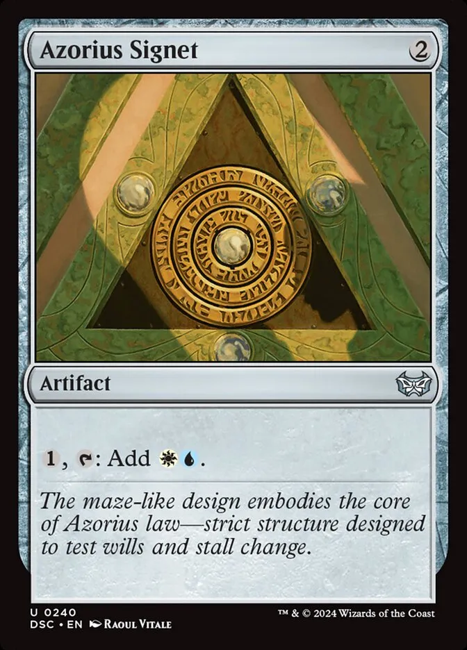 2024 Duskmourn: House of Horror Commander Azorius Signet #240 uncommon card image
