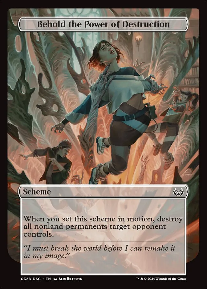 2024 Duskmourn: House of Horror Commander Behold the Power of Destruction #328 common card image