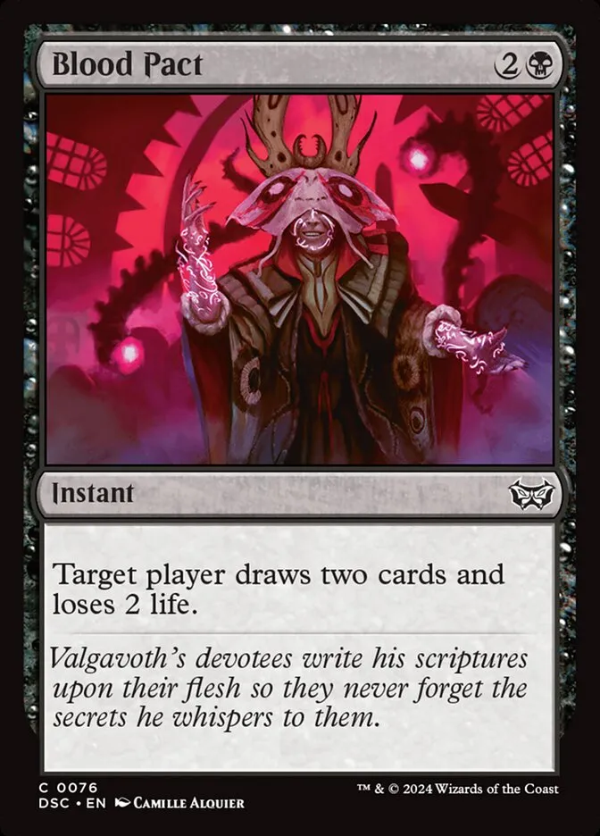 2024 Duskmourn: House of Horror Commander Blood Pact common #76 common card image