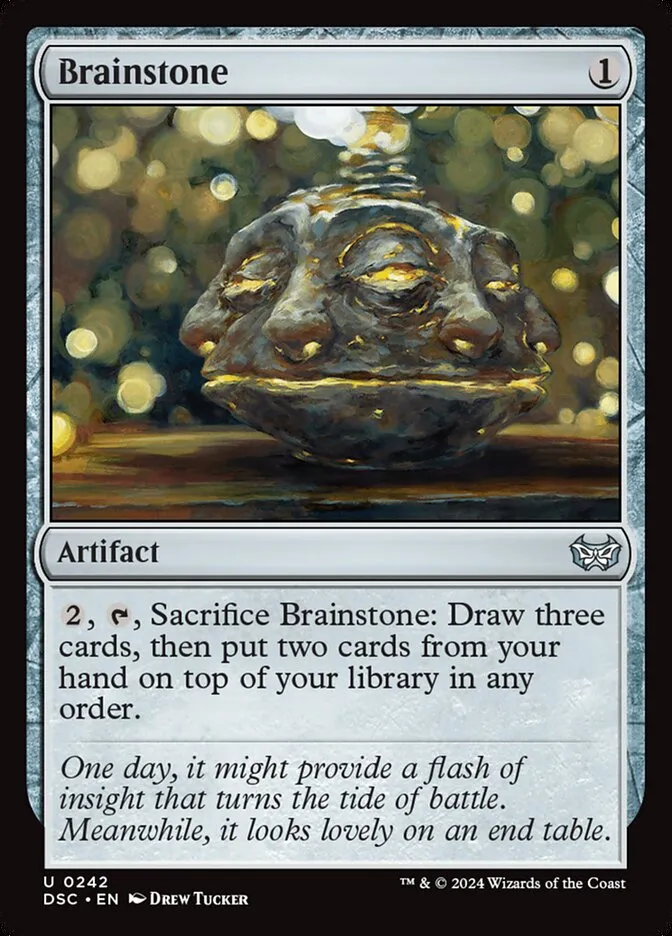 2024 Duskmourn: House of Horror Commander Brainstone #242 uncommon card image