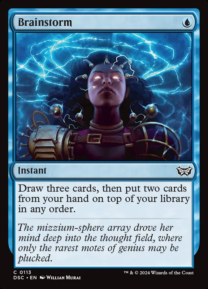 2024 Duskmourn: House of Horror Commander Brainstorm #113 common card image