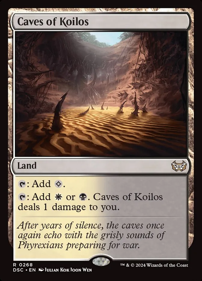 2024 Duskmourn: House of Horror Commander Caves of Koilos #268 rare card image