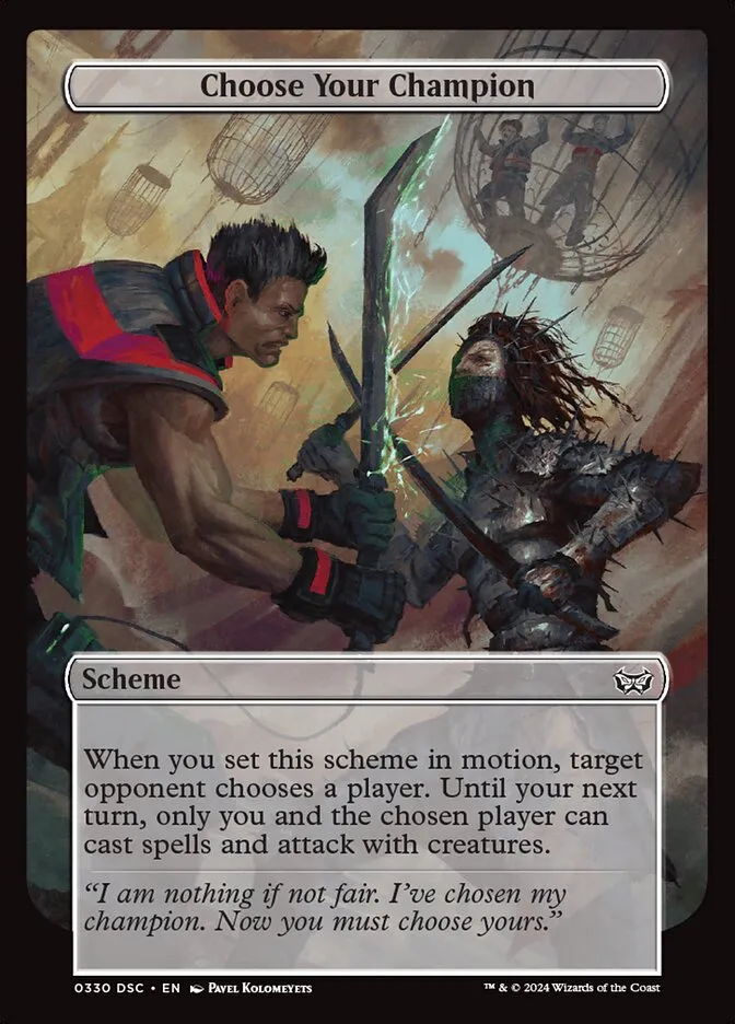 2024 Duskmourn: House of Horror Commander Choose Your Champion #330 common card image