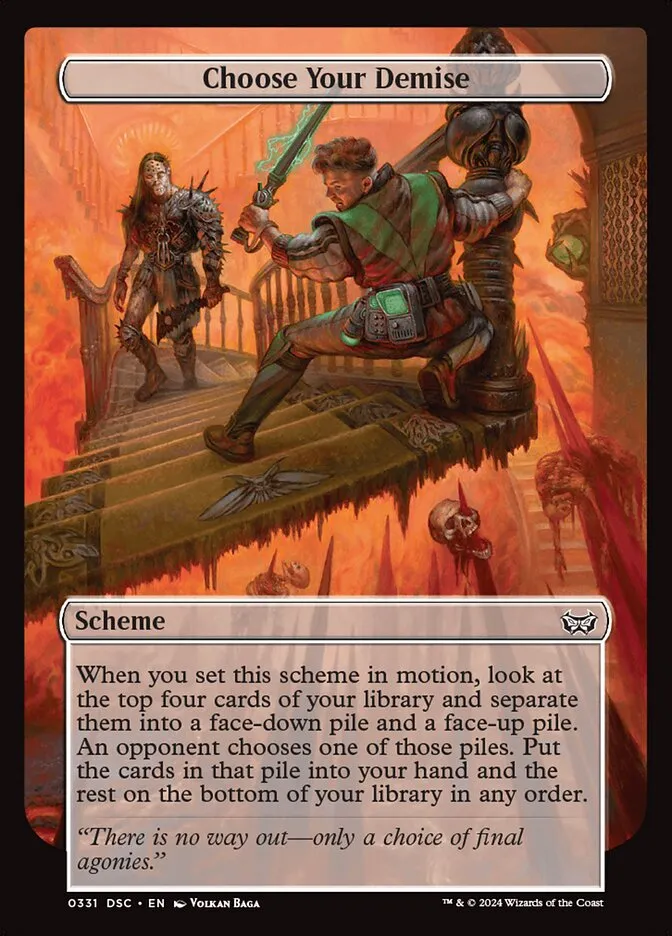 2024 Duskmourn: House of Horror Commander Choose Your Demise #331 common card image