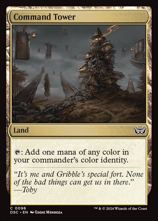 2024 Duskmourn: House of Horror Commander Command Tower #96 common card image