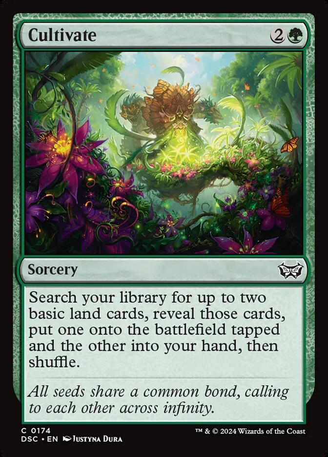 2024 Duskmourn: House of Horror Commander Cultivate #174 common card image