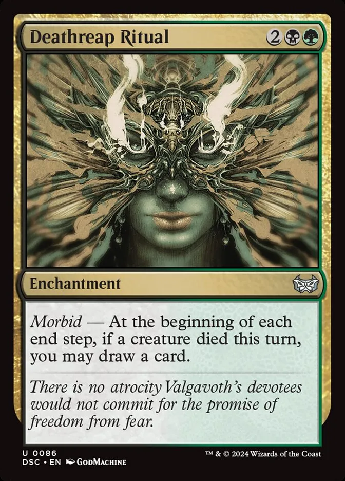 2024 Duskmourn: House of Horror Commander Deathreap Ritual #86 uncommon card image