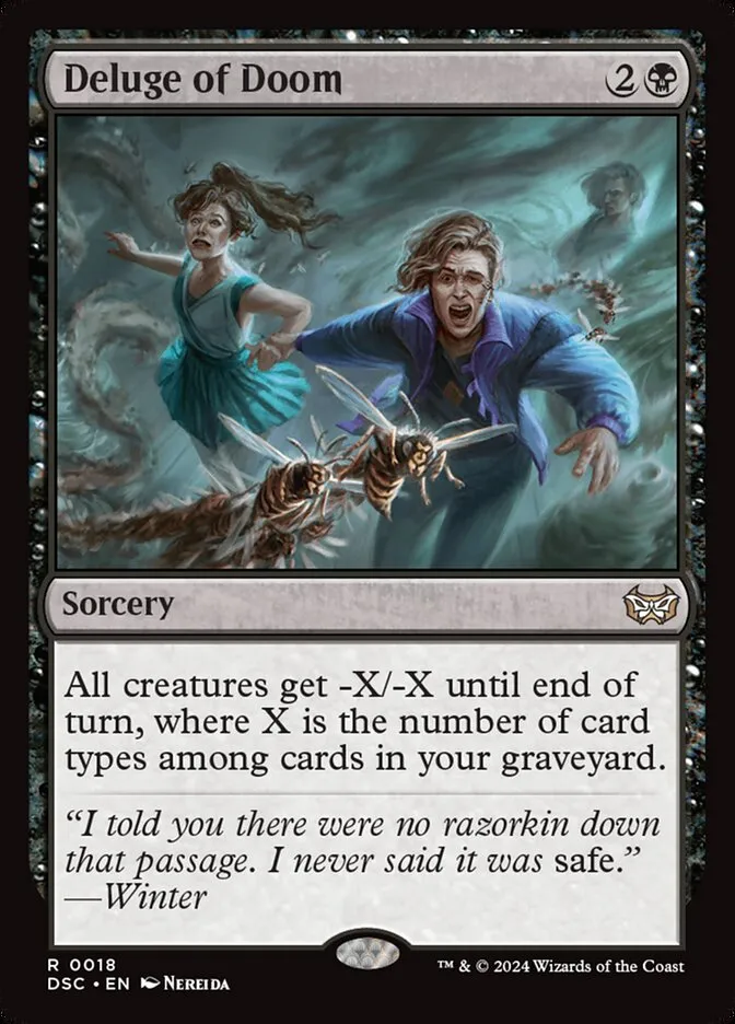 2024 Duskmourn: House of Horror Commander Deluge of Doom rare #18 rare card image