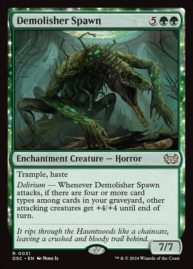 2024 Duskmourn: House of Horror Commander Demolisher Spawn rare #31 rare card image