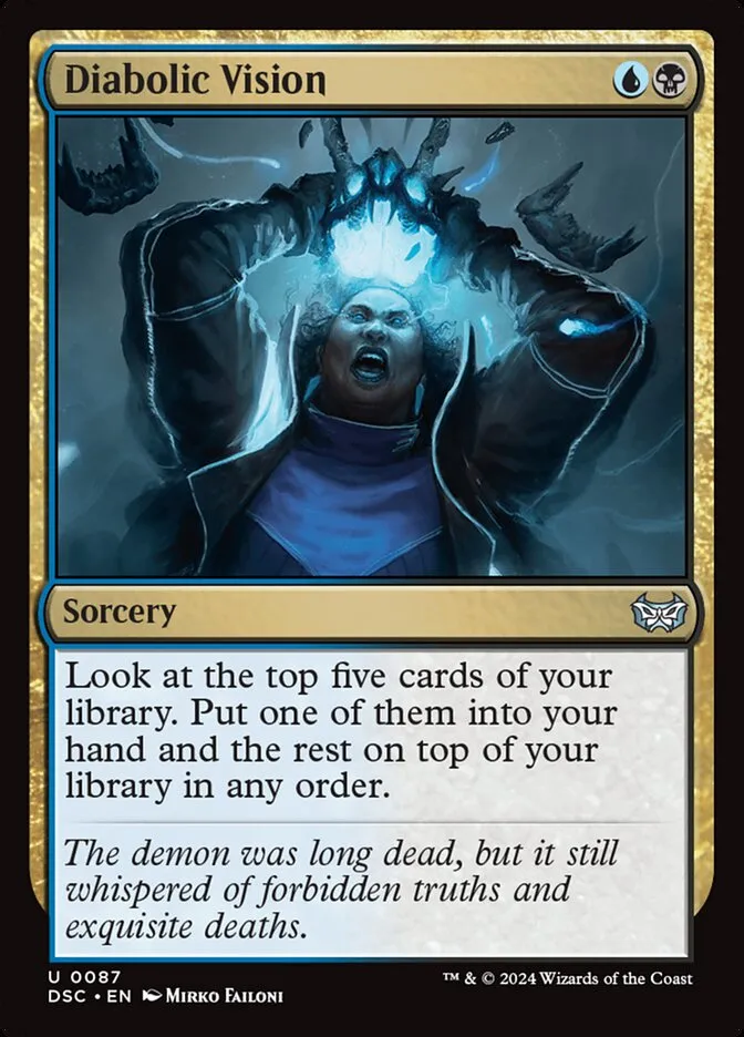 2024 Duskmourn: House of Horror Commander Diabolic Vision #87 uncommon card image