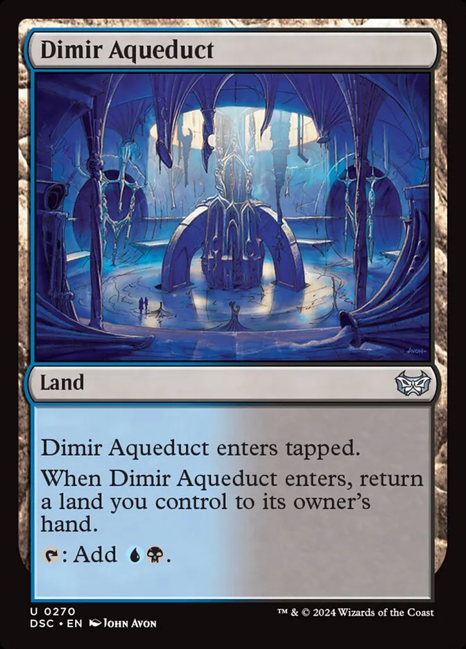 2024 Duskmourn: House of Horror Commander Dimir Aqueduct #270 uncommon card image