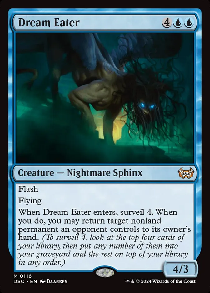 2024 Duskmourn: House of Horror Commander Dream Eater #116 mythic card image