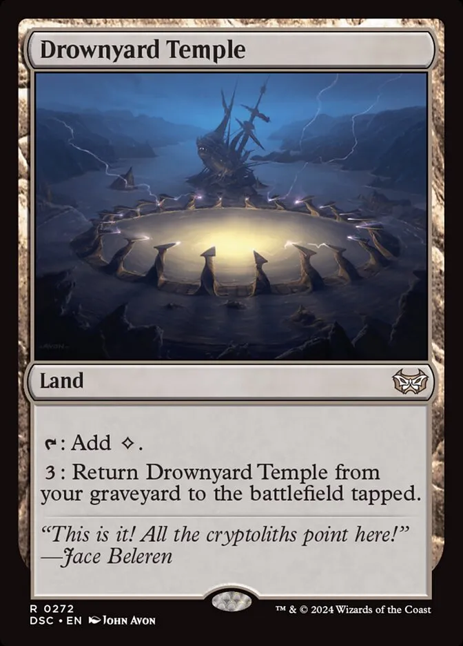 2024 Duskmourn: House of Horror Commander Drownyard Temple #272 rare card image