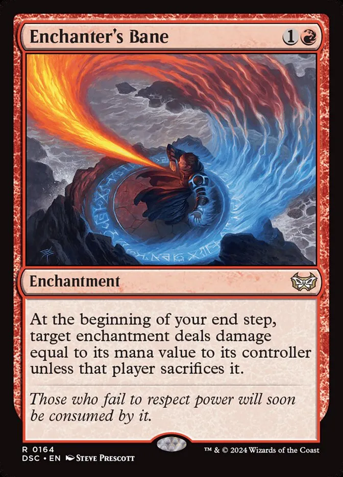 2024 Duskmourn: House of Horror Commander Enchanter's Bane #164 rare card image