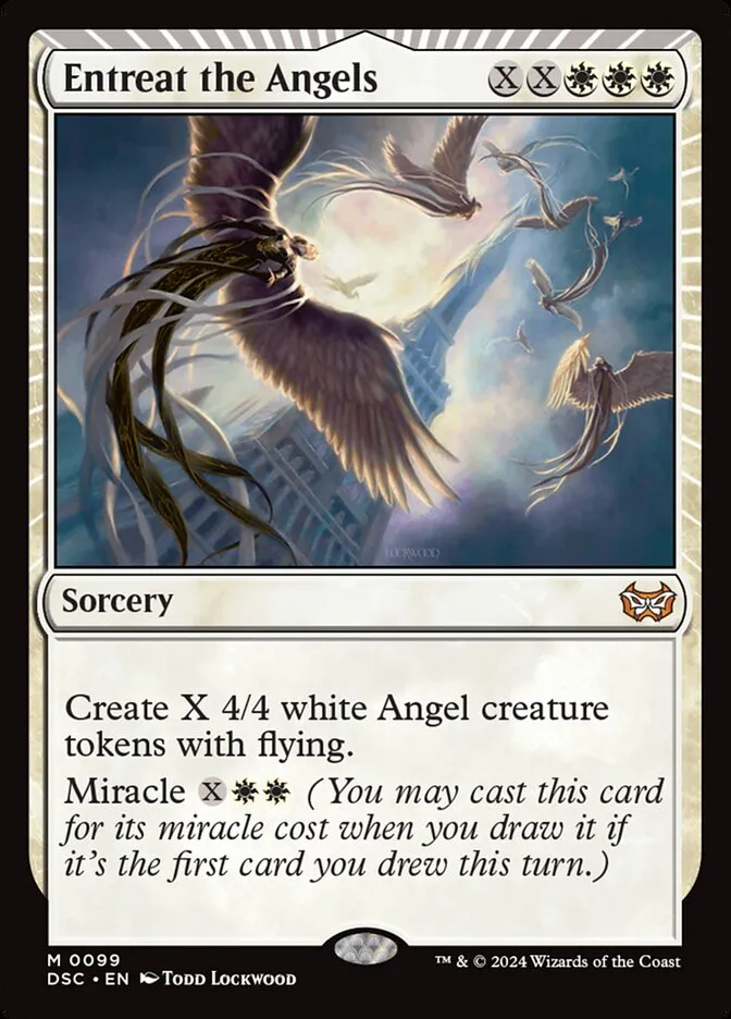 2024 Duskmourn: House of Horror Commander Entreat the Angels #99 mythic card image
