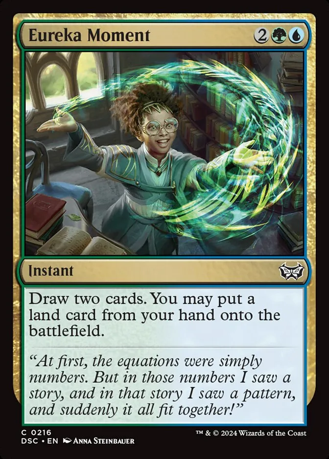 2024 Duskmourn: House of Horror Commander Eureka Moment #216 common card image