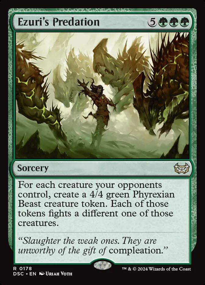 2024 Duskmourn: House of Horror Commander Ezuri's Predation #178 rare card image