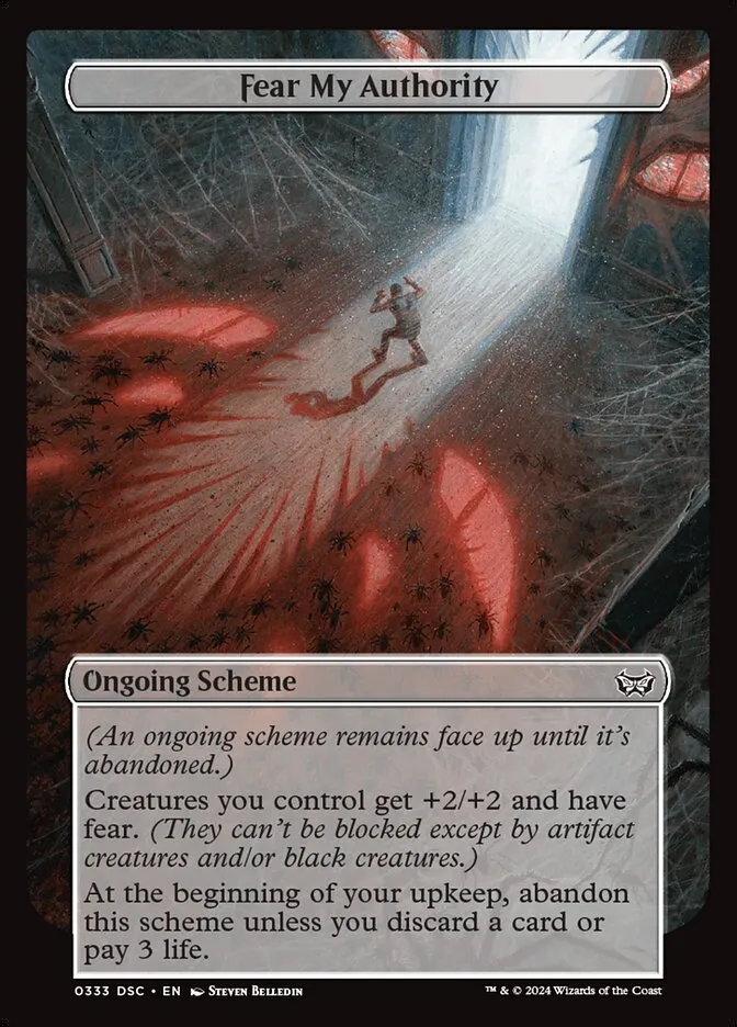 2024 Duskmourn: House of Horror Commander Fear My Authority #333 common card image