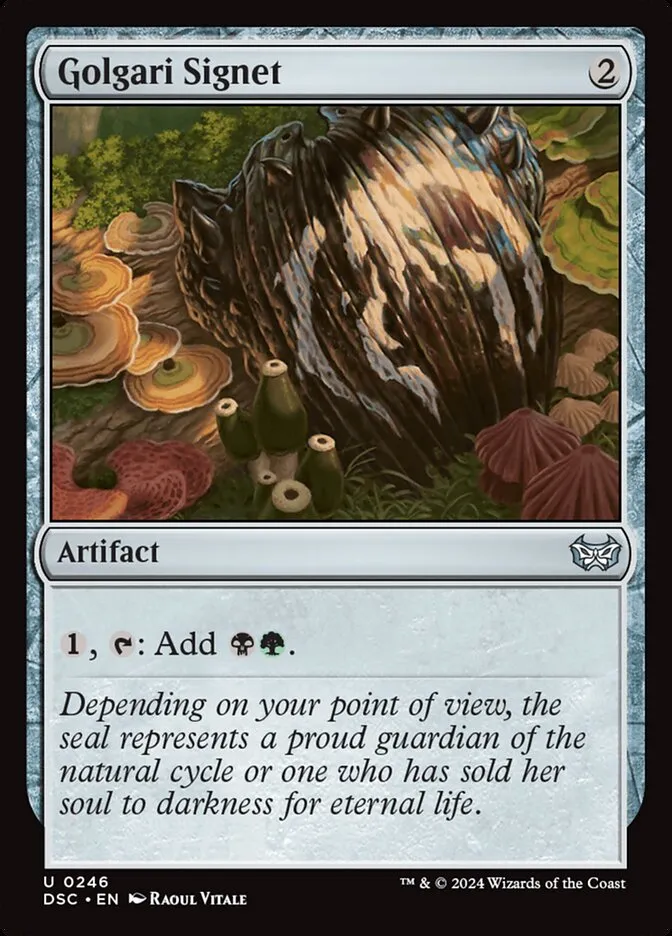2024 Duskmourn: House of Horror Commander Golgari Signet #246 uncommon card image