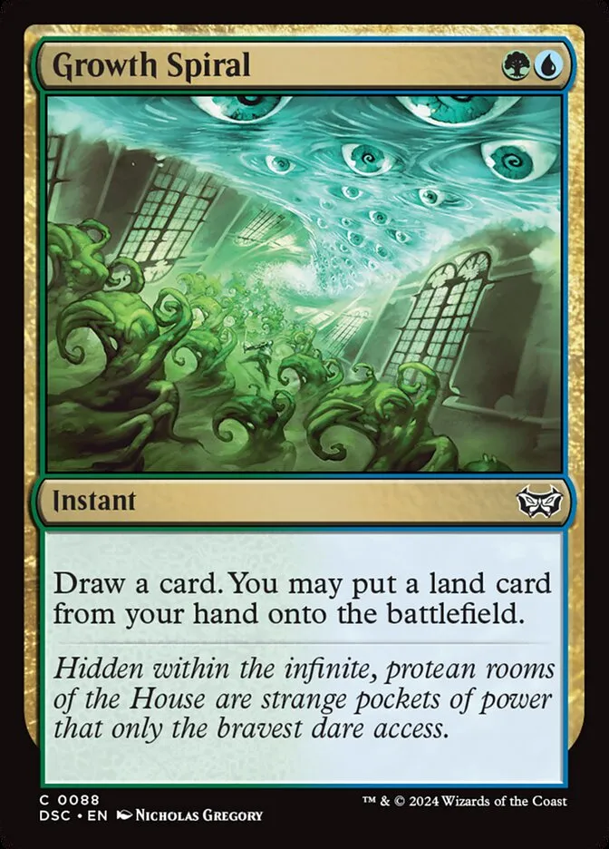 2024 Duskmourn: House of Horror Commander Growth Spiral #88 common card image