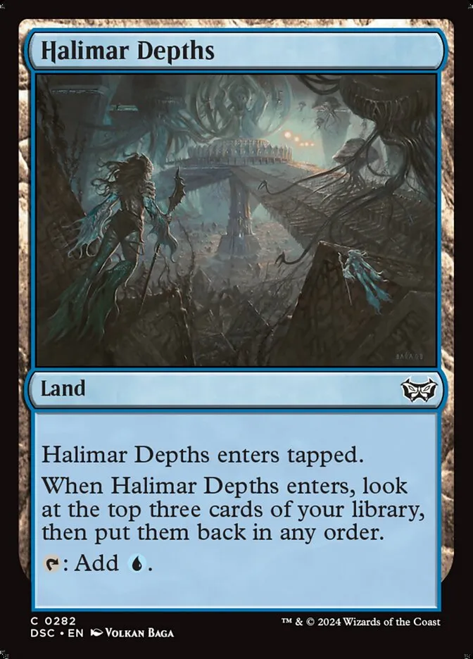 2024 Duskmourn: House of Horror Commander Halimar Depths #282 common card image