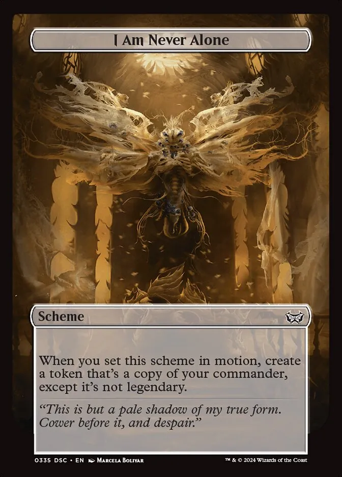 2024 Duskmourn: House of Horror Commander I Am Never Alone #335 common card image