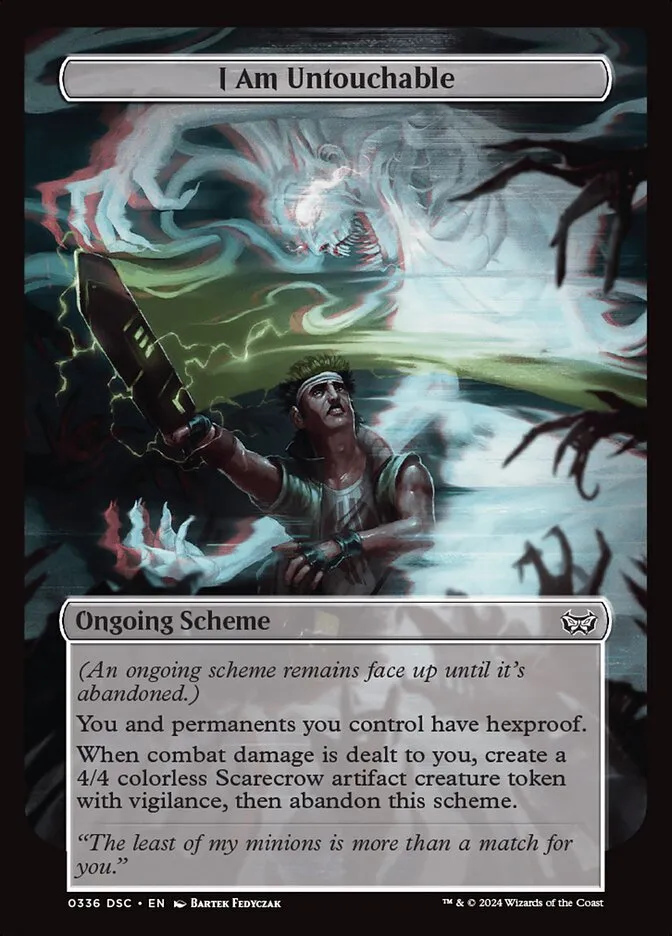 2024 Duskmourn: House of Horror Commander I Am Untouchable #336 common card image