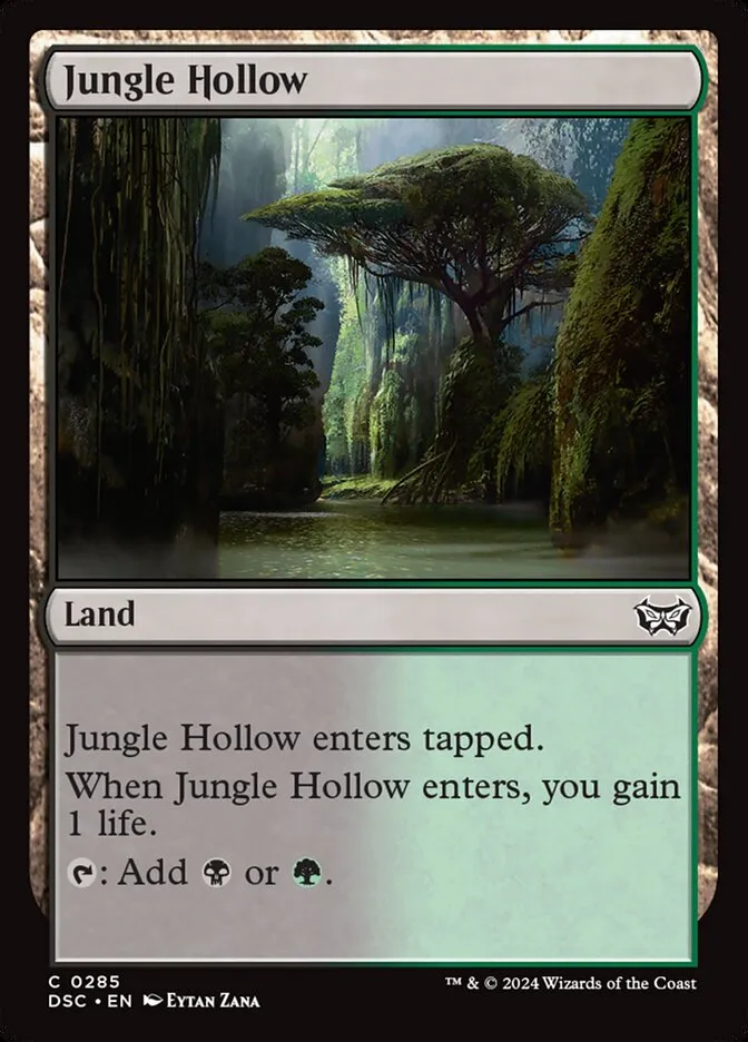 2024 Duskmourn: House of Horror Commander Jungle Hollow #285 common card image