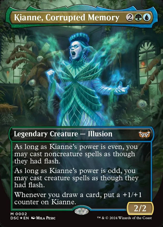 2024 Duskmourn: House of Horror Commander Kianne, Corrupted Memory mythic #2 mythic card image