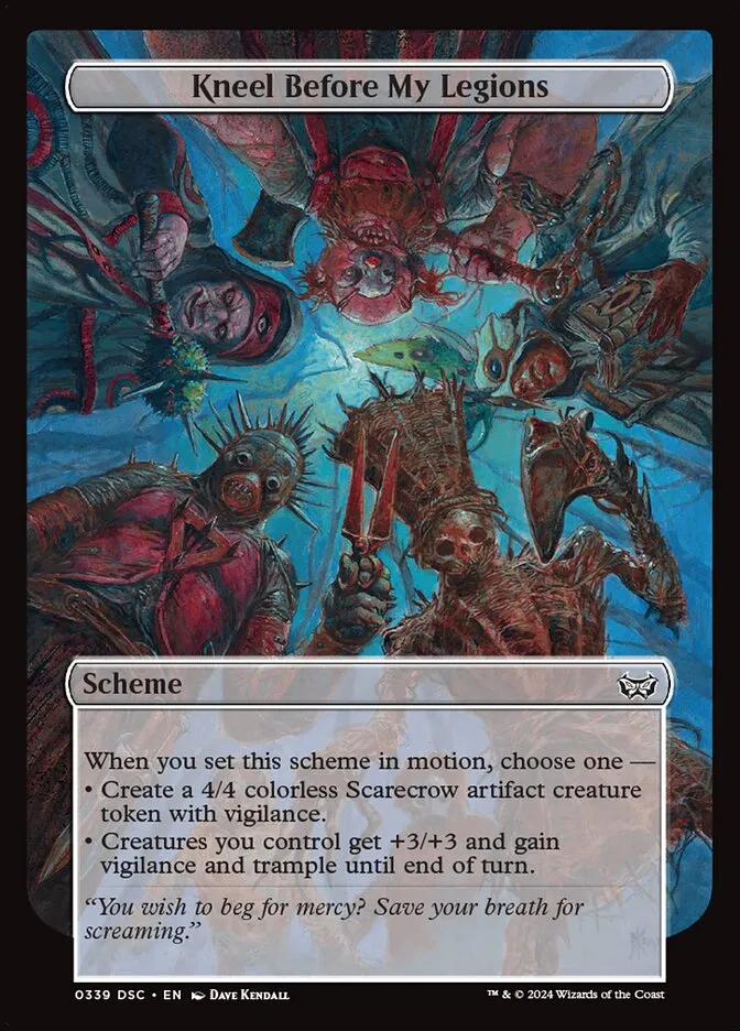 2024 Duskmourn: House of Horror Commander Kneel Before My Legions #339 common card image