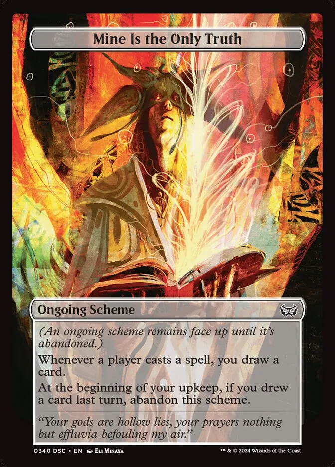 2024 Duskmourn: House of Horror Commander Mine Is the Only Truth #340 common card image