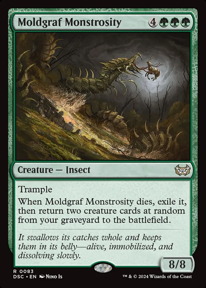 2024 Duskmourn: House of Horror Commander Moldgraf Monstrosity #83 rare card image