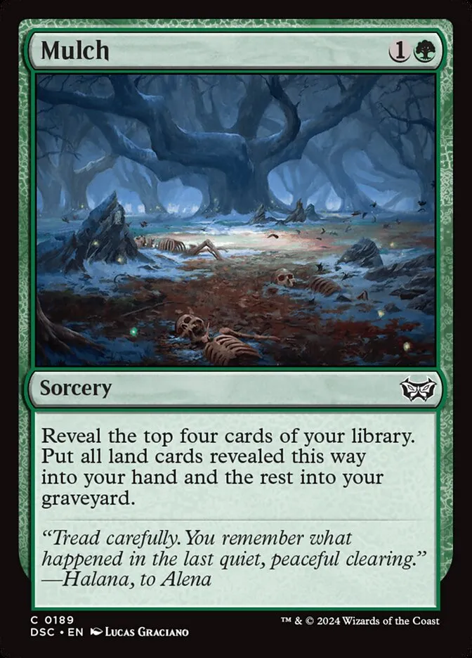 2024 Duskmourn: House of Horror Commander Mulch #189 common card image