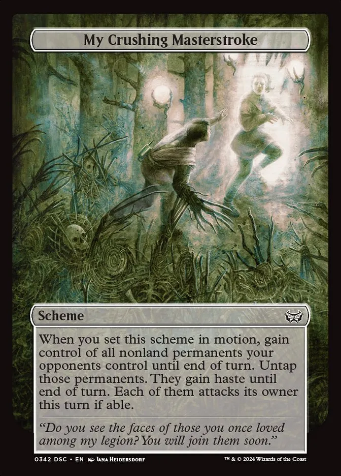 2024 Duskmourn: House of Horror Commander My Crushing Masterstroke #342 common card image