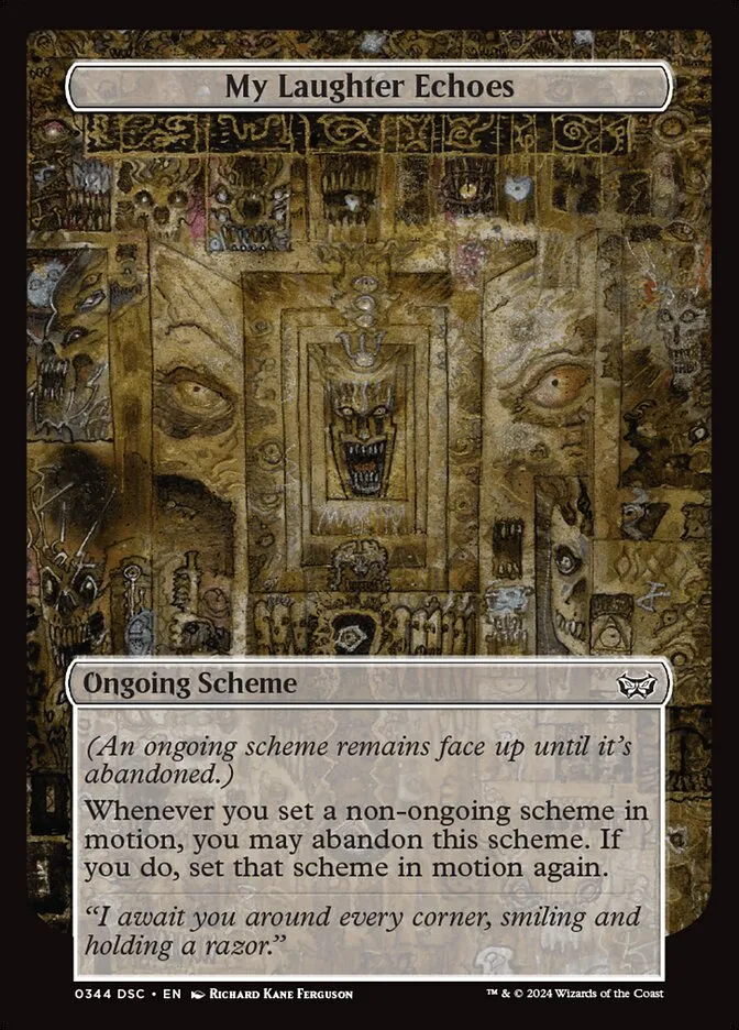 2024 Duskmourn: House of Horror Commander My Laughter Echoes #344 common card image