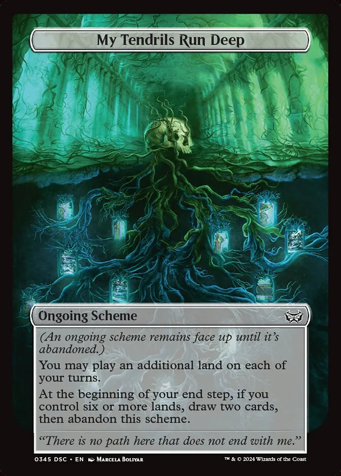 2024 Duskmourn: House of Horror Commander My Tendrils Run Deep #345 common card image