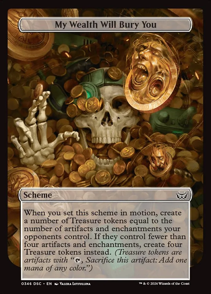 2024 Duskmourn: House of Horror Commander My Wealth Will Bury You #346 common card image