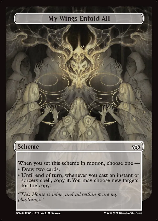 2024 Duskmourn: House of Horror Commander My Wings Enfold All #348 common card image