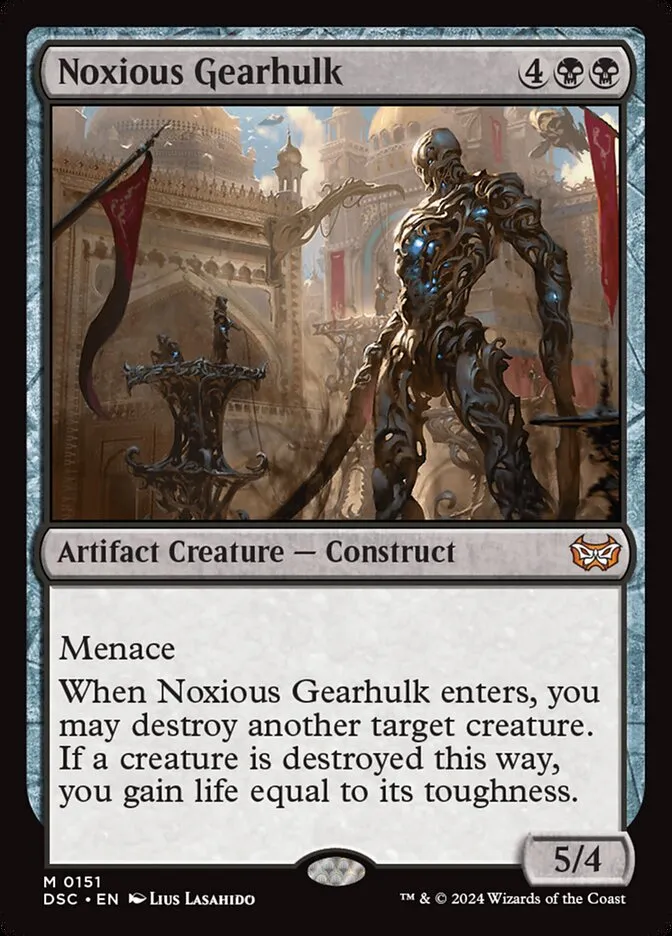 2024 Duskmourn: House of Horror Commander Noxious Gearhulk #151 mythic card image