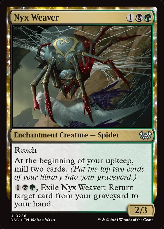 2024 Duskmourn: House of Horror Commander Nyx Weaver #226 uncommon card image