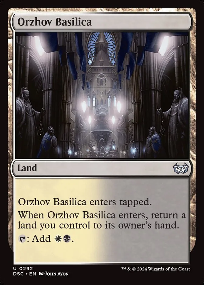2024 Duskmourn: House of Horror Commander Orzhov Basilica #292 uncommon card image