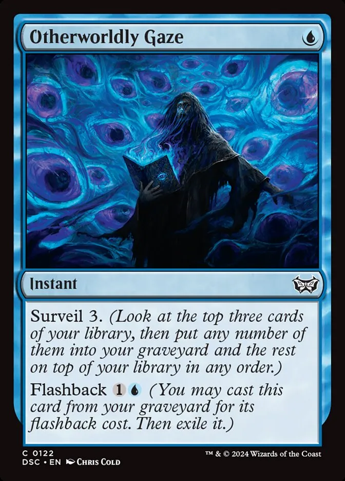 2024 Duskmourn: House of Horror Commander Otherworldly Gaze #122 common card image