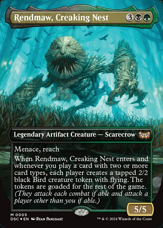 2024 Duskmourn: House of Horror Commander Rendmaw, Creaking Nest mythic #5 mythic card image