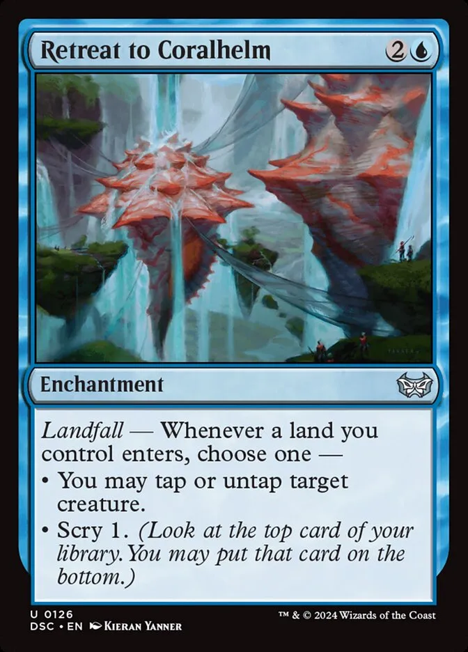 2024 Duskmourn: House of Horror Commander Retreat to Coralhelm #126 uncommon card image
