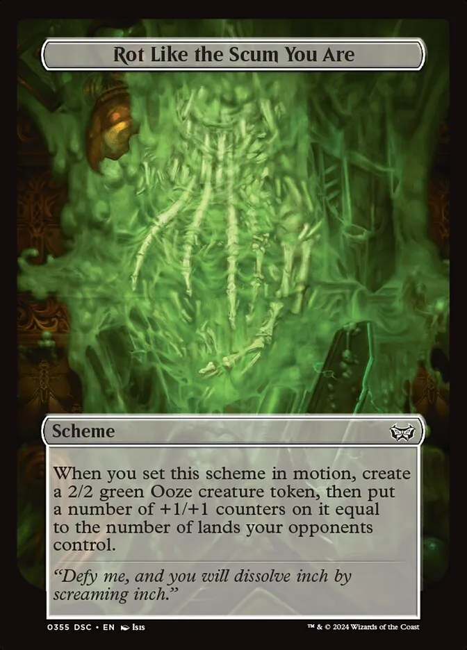 2024 Duskmourn: House of Horror Commander Rot Like the Scum You Are #355 common card image