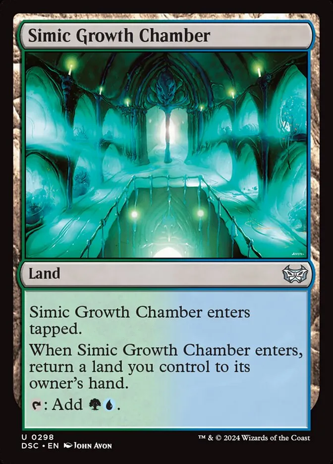 2024 Duskmourn: House of Horror Commander Simic Growth Chamber #298 uncommon card image