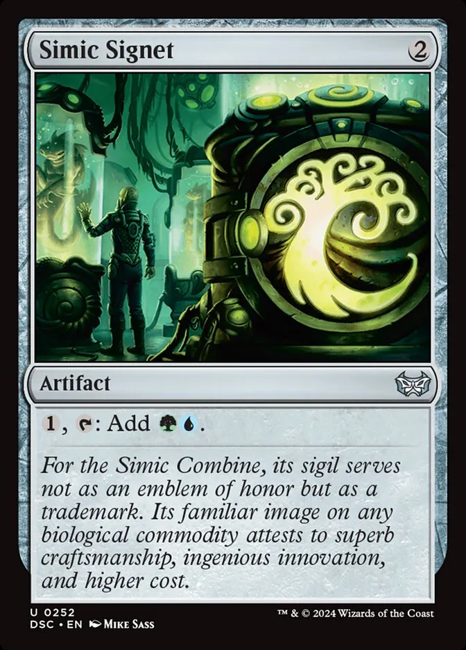 2024 Duskmourn: House of Horror Commander Simic Signet #252 uncommon card image