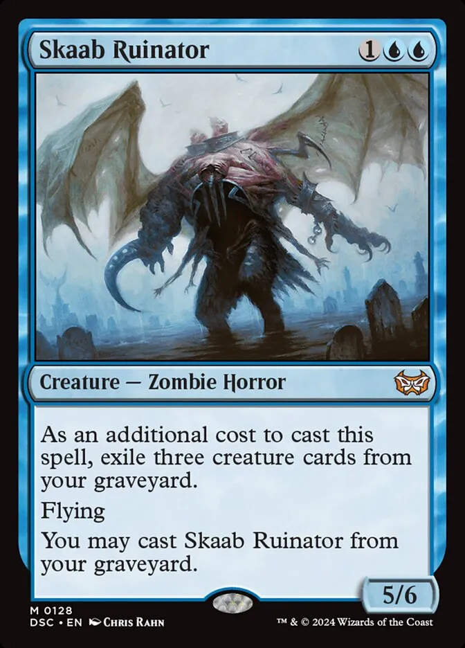 2024 Duskmourn: House of Horror Commander Skaab Ruinator #128 mythic card image