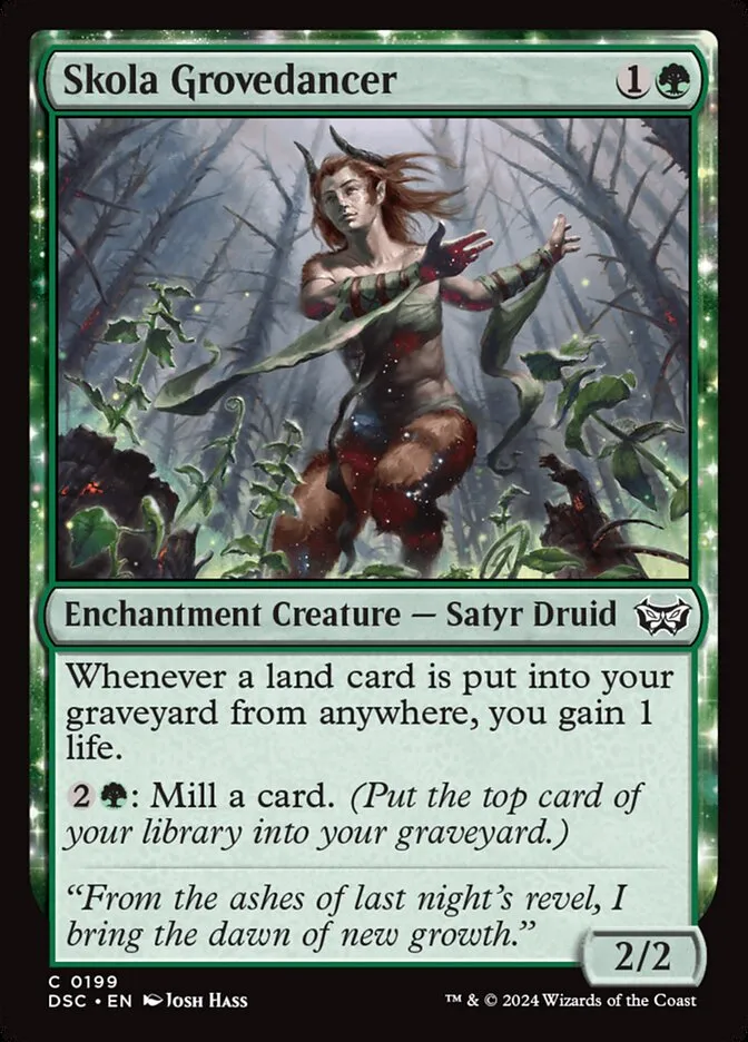 2024 Duskmourn: House of Horror Commander Skola Grovedancer #199 common card image